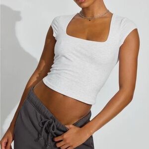 Portia Square Neckline T Shirt - Garage